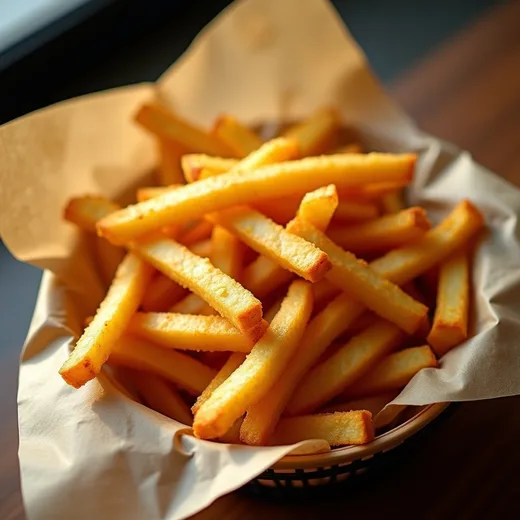 Porção de batata frita